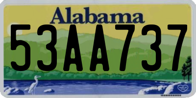 AL license plate 53AA737