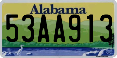 AL license plate 53AA913