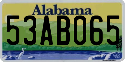 AL license plate 53AB065