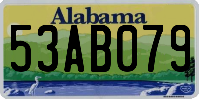 AL license plate 53AB079