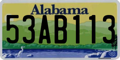 AL license plate 53AB113