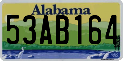 AL license plate 53AB164