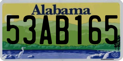 AL license plate 53AB165