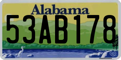AL license plate 53AB178