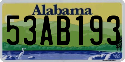 AL license plate 53AB193