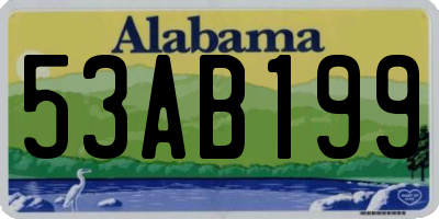 AL license plate 53AB199