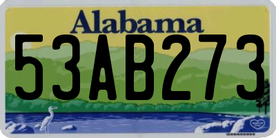 AL license plate 53AB273