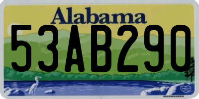 AL license plate 53AB290