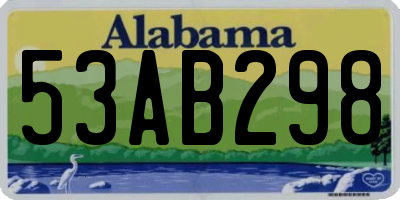 AL license plate 53AB298