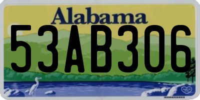 AL license plate 53AB306