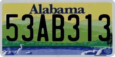 AL license plate 53AB313