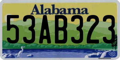 AL license plate 53AB323