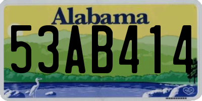 AL license plate 53AB414