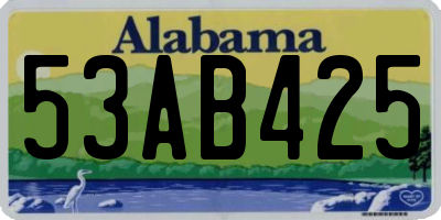 AL license plate 53AB425