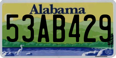 AL license plate 53AB429