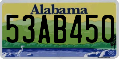 AL license plate 53AB450