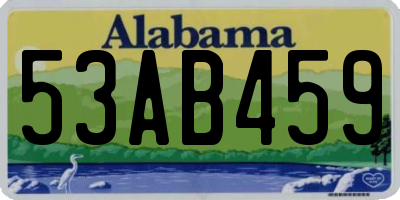 AL license plate 53AB459