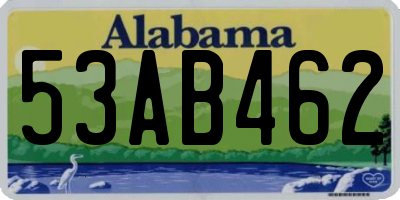 AL license plate 53AB462