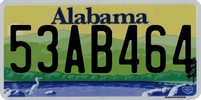 AL license plate 53AB464