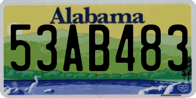 AL license plate 53AB483