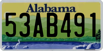 AL license plate 53AB491