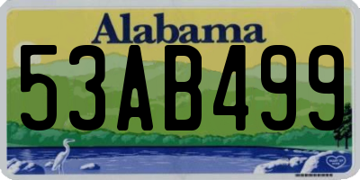 AL license plate 53AB499