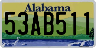 AL license plate 53AB511