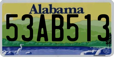AL license plate 53AB513