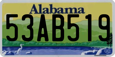 AL license plate 53AB519