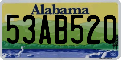 AL license plate 53AB520