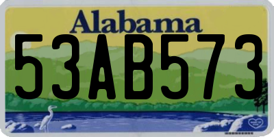 AL license plate 53AB573