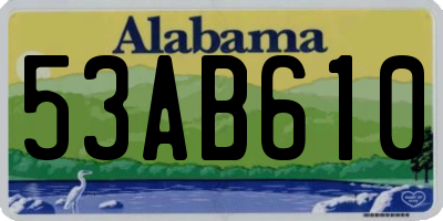 AL license plate 53AB610