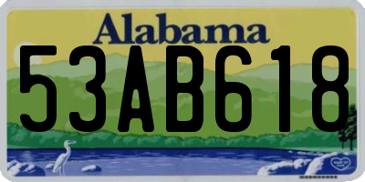 AL license plate 53AB618