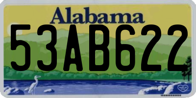 AL license plate 53AB622