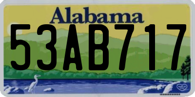 AL license plate 53AB717