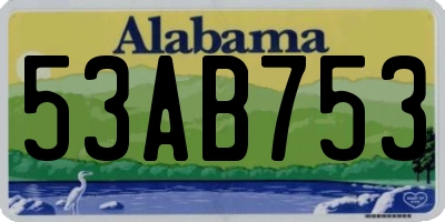 AL license plate 53AB753
