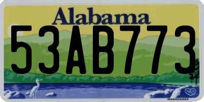 AL license plate 53AB773