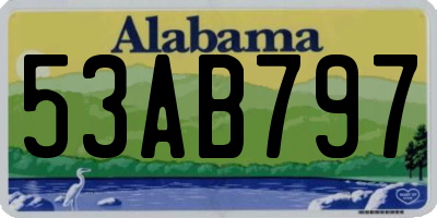 AL license plate 53AB797