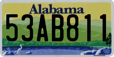AL license plate 53AB811