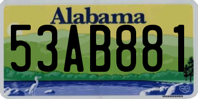 AL license plate 53AB881