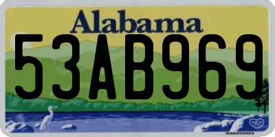 AL license plate 53AB969