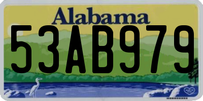AL license plate 53AB979