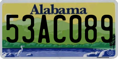 AL license plate 53AC089