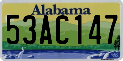 AL license plate 53AC147