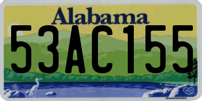 AL license plate 53AC155