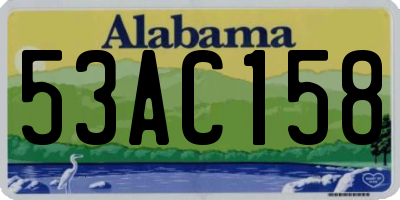 AL license plate 53AC158