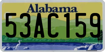 AL license plate 53AC159