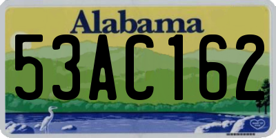 AL license plate 53AC162