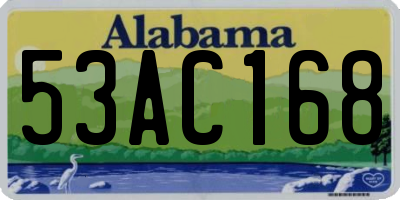AL license plate 53AC168