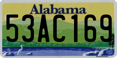 AL license plate 53AC169